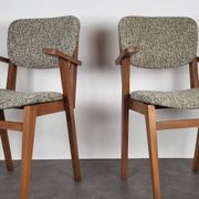 Paire de fauteuils bridge scandinaves, 1960