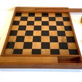 Game of checkers wood dovetail assembly vintage
