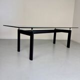 Le Corbusier Cassina LC6 vintage glass dining table