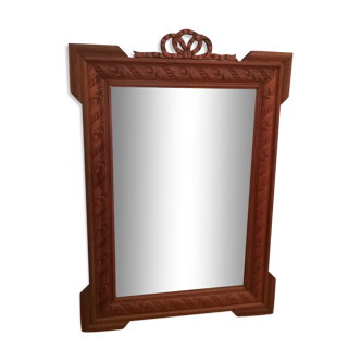 Louis XVI style mirror in ash - 101x71cm