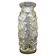Vase Roses, pressed honey glass, Huta Laura, Poland, 1970s