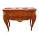 Very rare wig chest with a drawer in Louis XV style with marquetry.