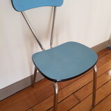 Blue formica chair