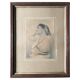 Henri Ryland, Portrait of a young woman, engraving, nineteenth century