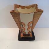 Hand painted art deco vase by Myott and son