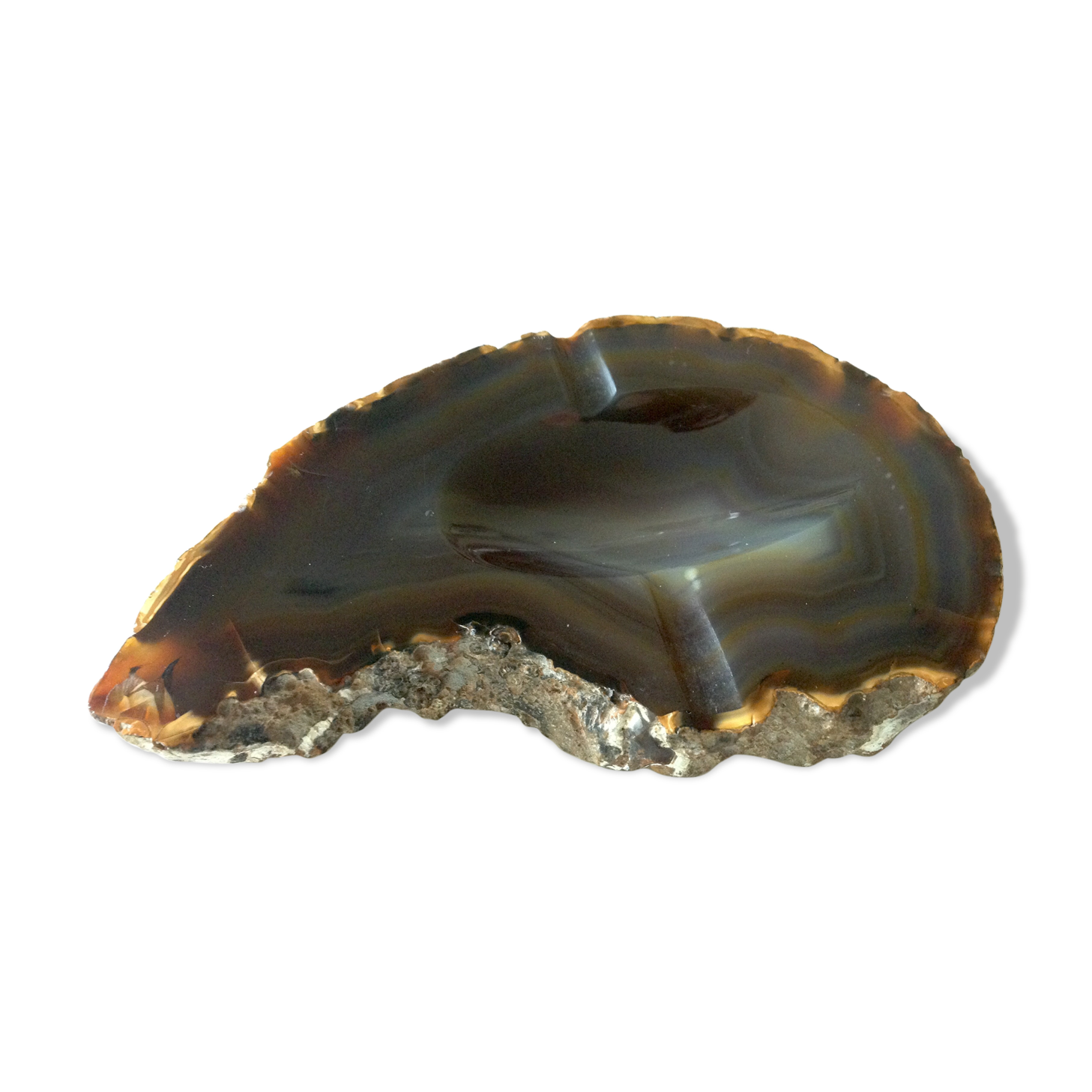 Cendrier en pierre agate