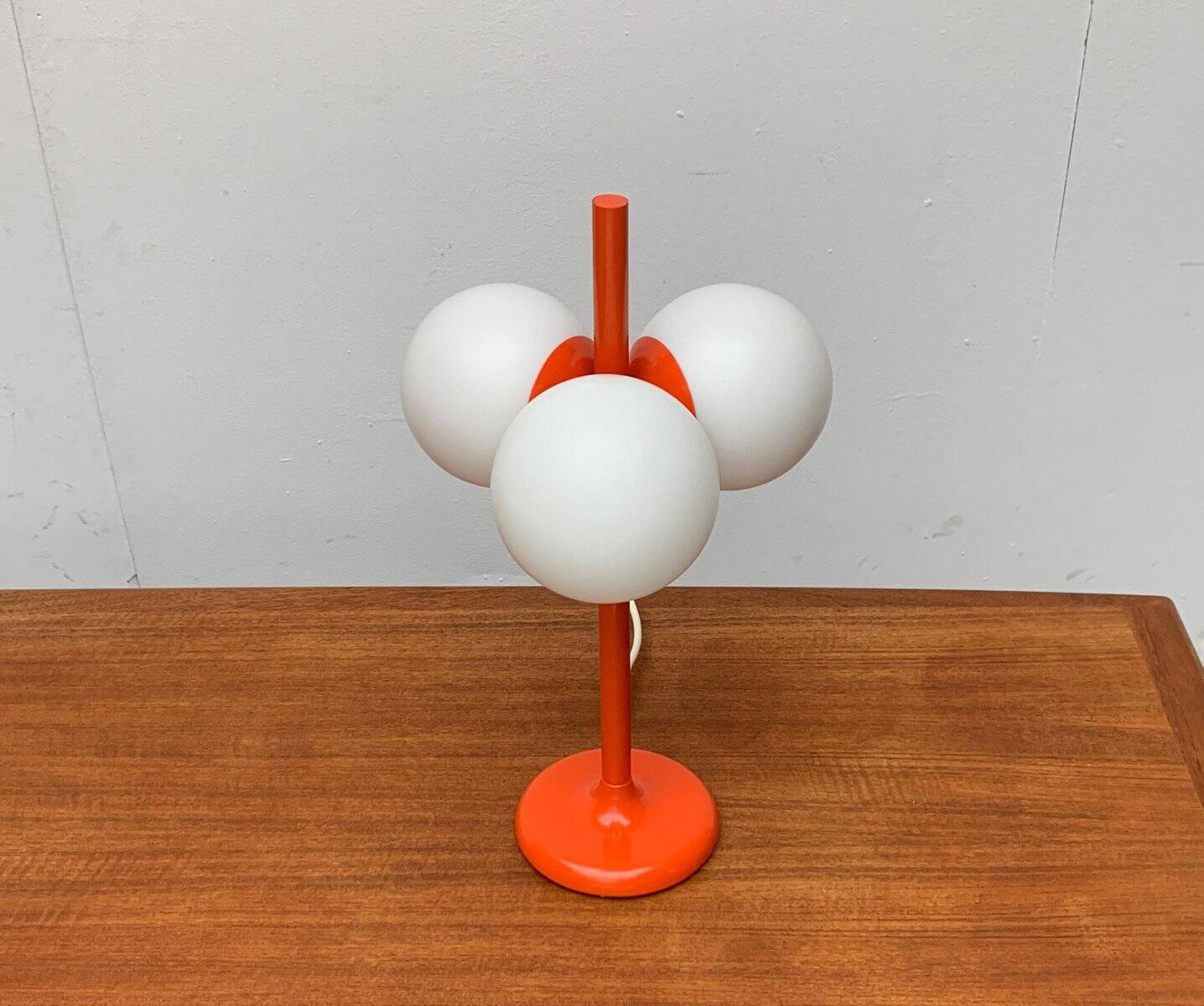 German table lamp from the mid-century space age by Kaiser Idell / Kaiser Leuchten.