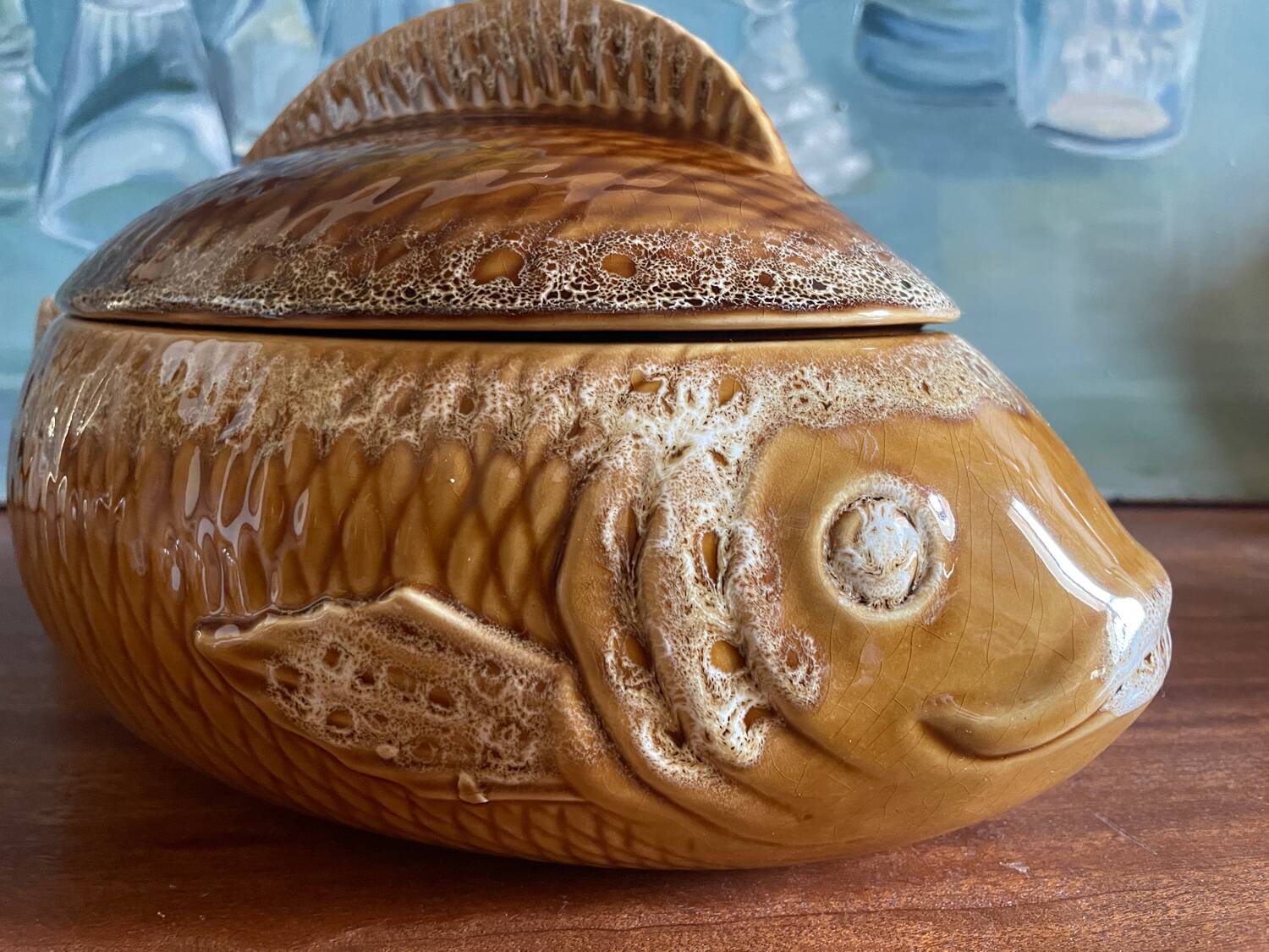 Soupière poisson Sarreguemines