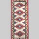 Greta Kruse Mid-Century Wool Kilim 102x264cm, Signed