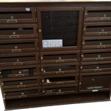Oak-stained beech mailboxes