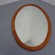 Large Danish Oval 501 Mirror in Teak by Aksel Kjersgaard, 1960s