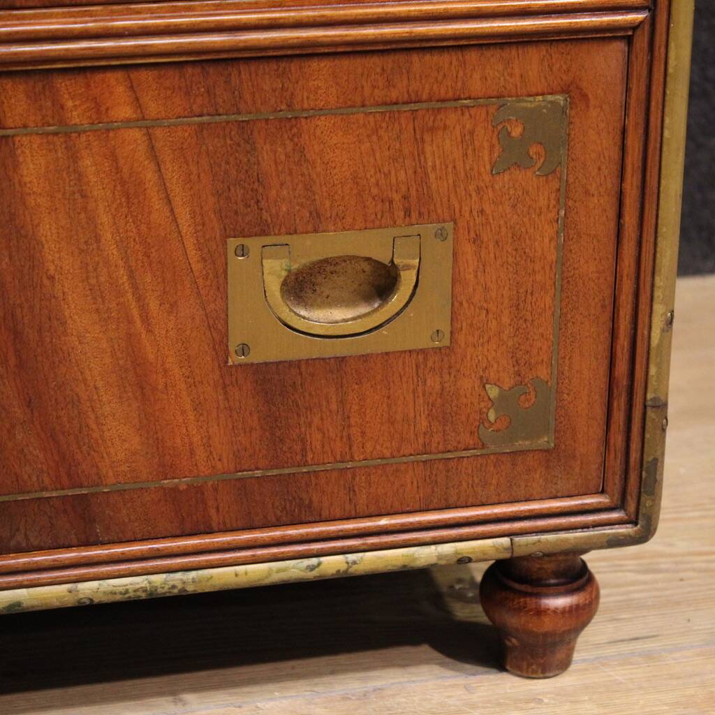 20th century English naval chest of drawers