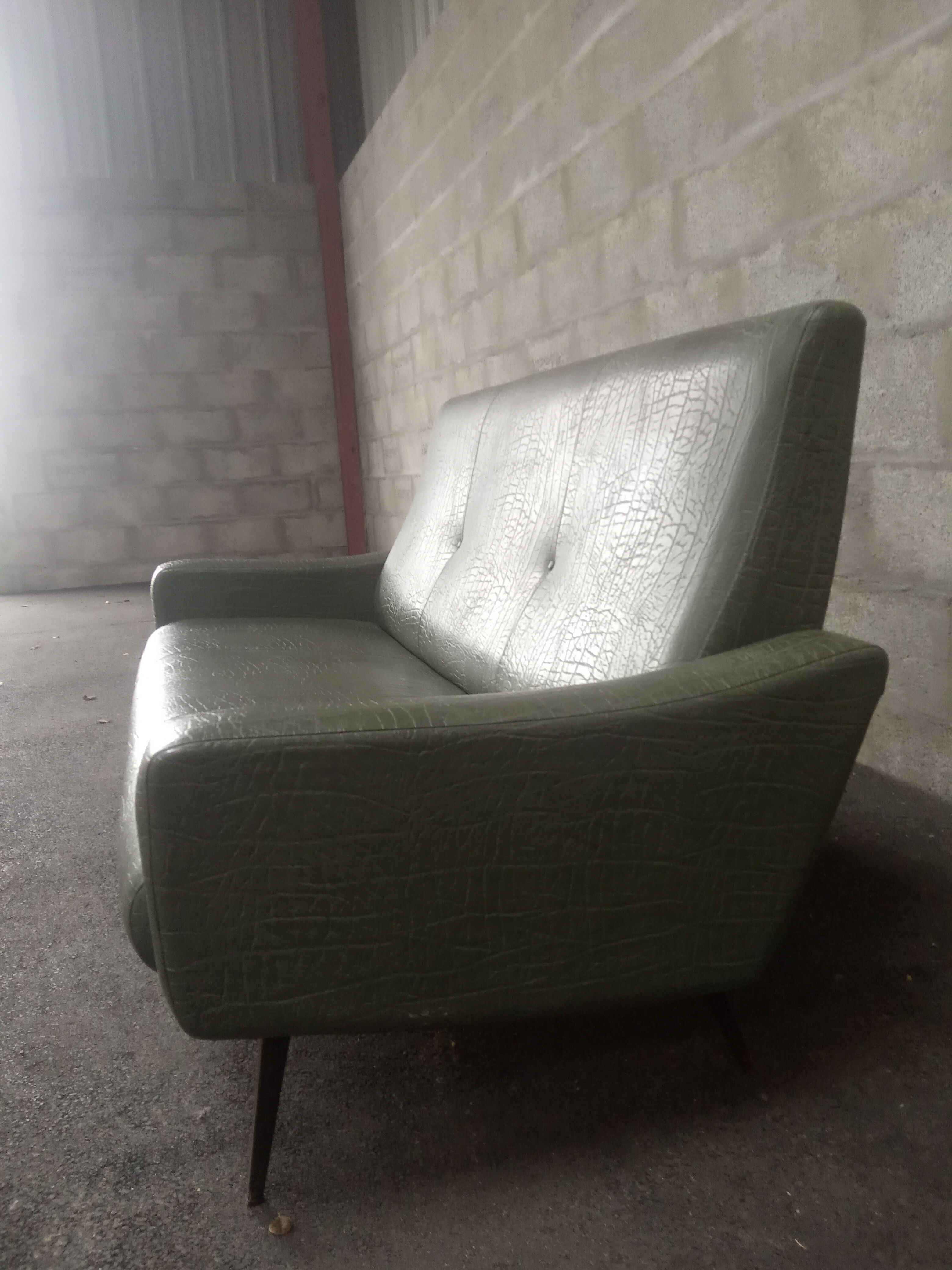 Vintage bench 50s 3 seats