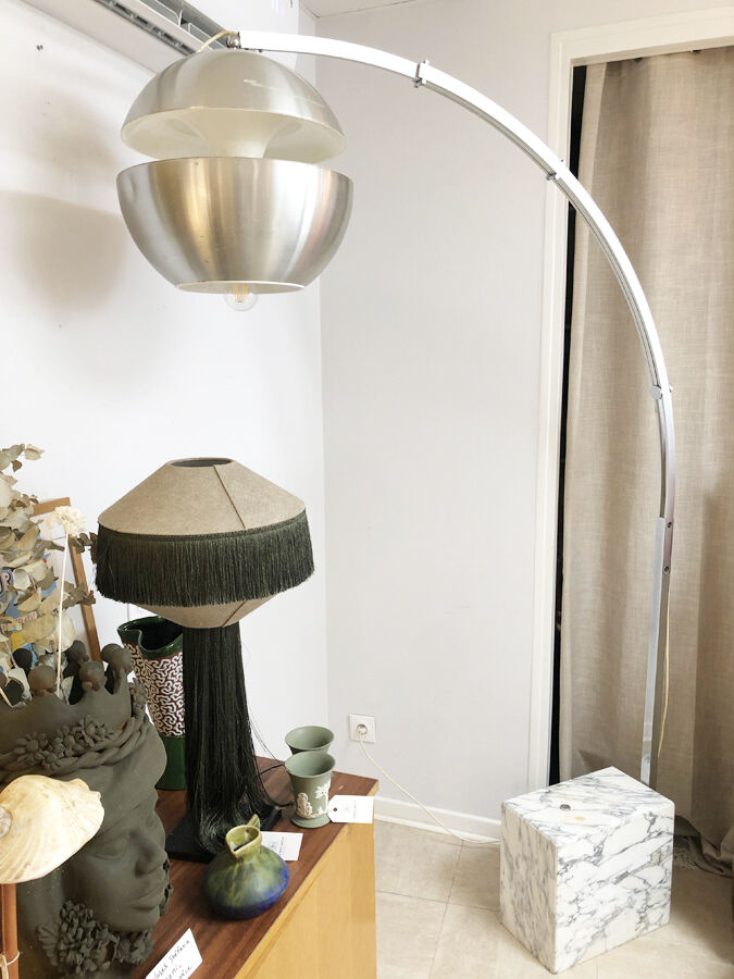 Arched floor lamp by Bertrand Balas, 1970