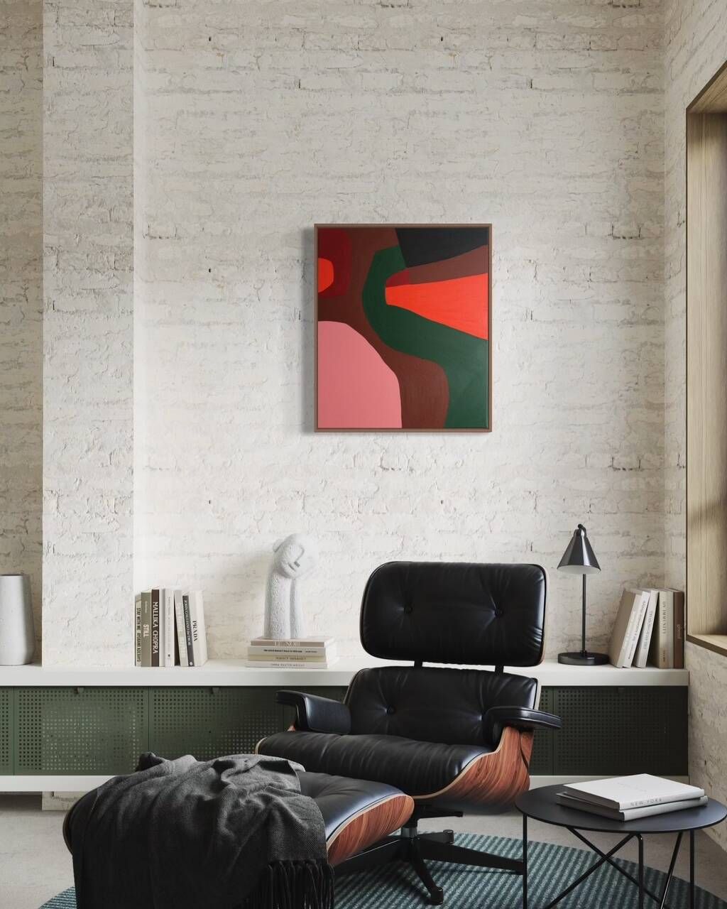 Abstract painting no. 4 on stretched canvas