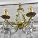 Pair of Wall Lamp Bronze And Crystal 2 Lights