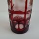 Egermann Art Deco Ruby Cut Overlay Vase, Czechoslovakia, circa 1920