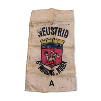 Sac  à farine en toile de jute des moulins de Rouen