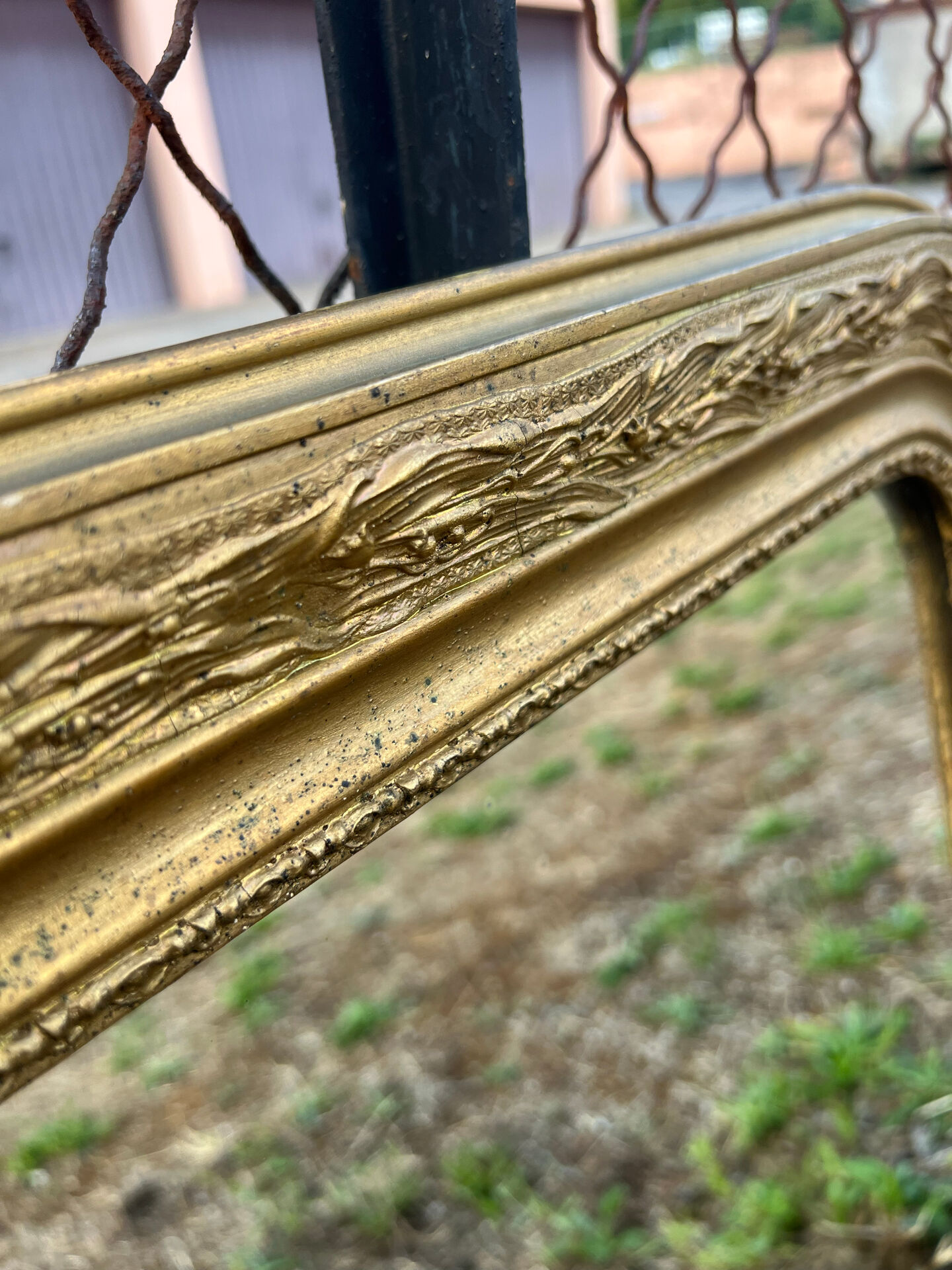 Louis Philippe mirror with a gold frame 69x54cm