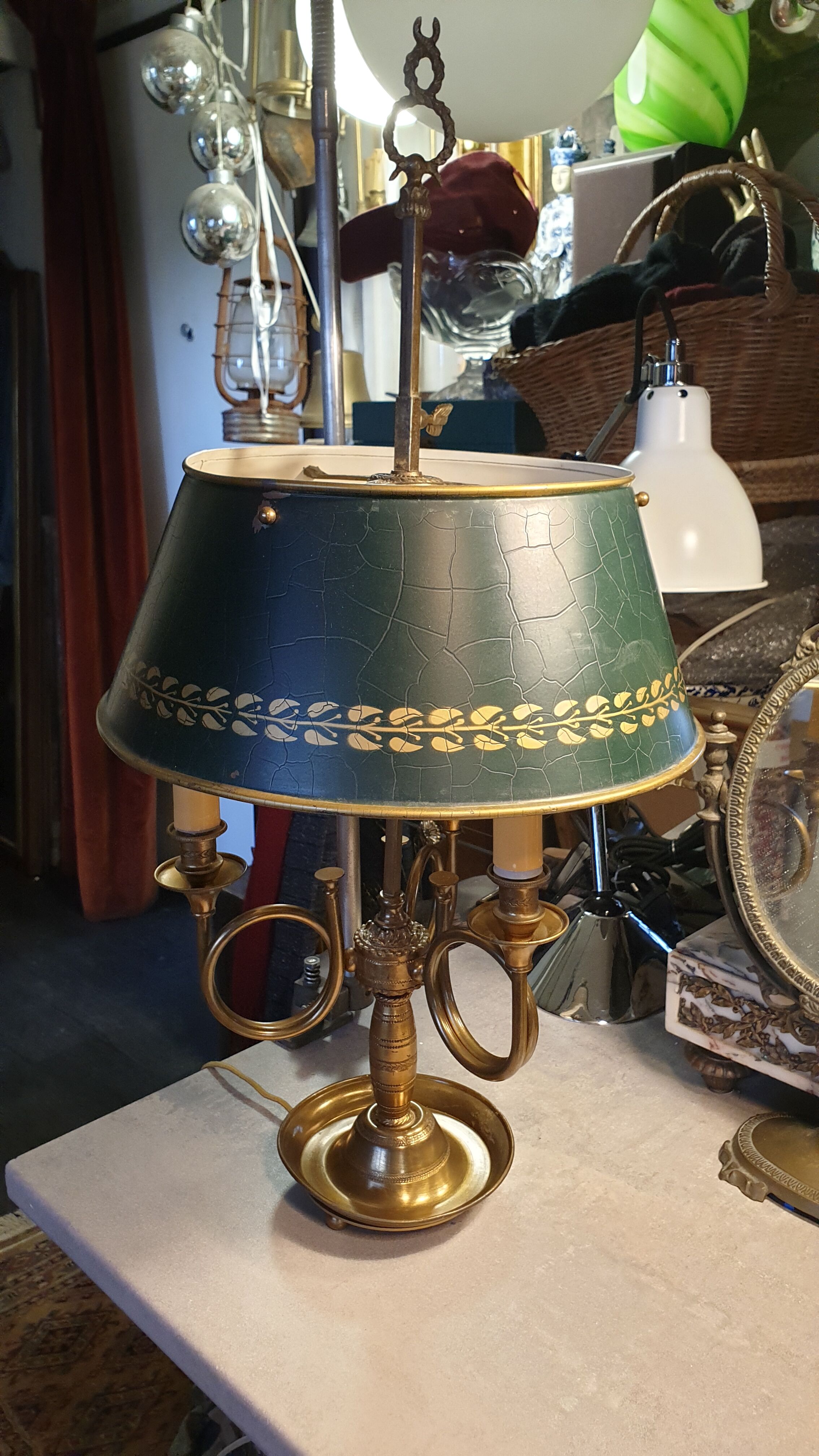 Lamp hot water bottle hunting horn