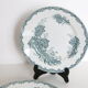 Set of 4 flat plates Terre de Fer, Saint Amand, Daisy