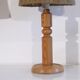 Pair of Scandinavian lamps in wood and rope 1970