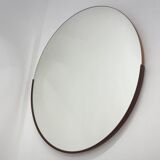 Mid-century Round Wall Mirror, Czechoslovakia, 1970's