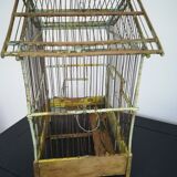 Old wooden birdcage