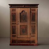 Armoire bavaroise peinte en pin massif – XVIIIᵉ siècle