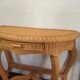 Coiffeuse console en rotin