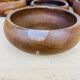 7 teak bowls Scandinavian Danish 1960s
