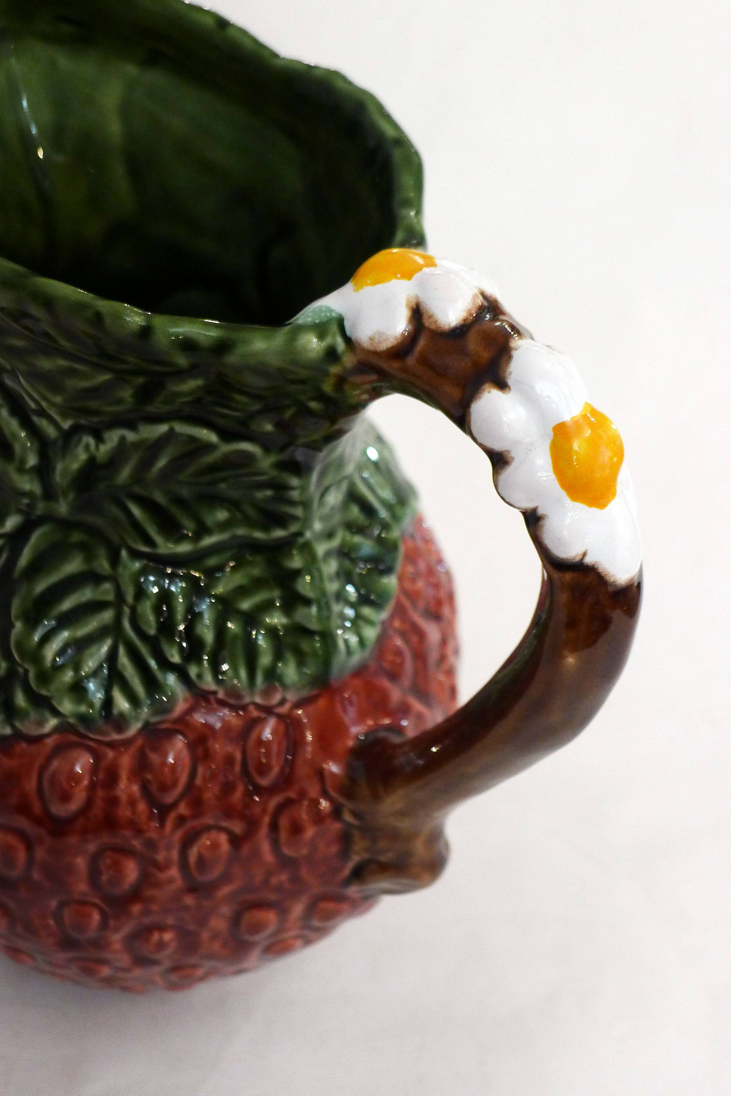 Large pitcher of strawberry slushie