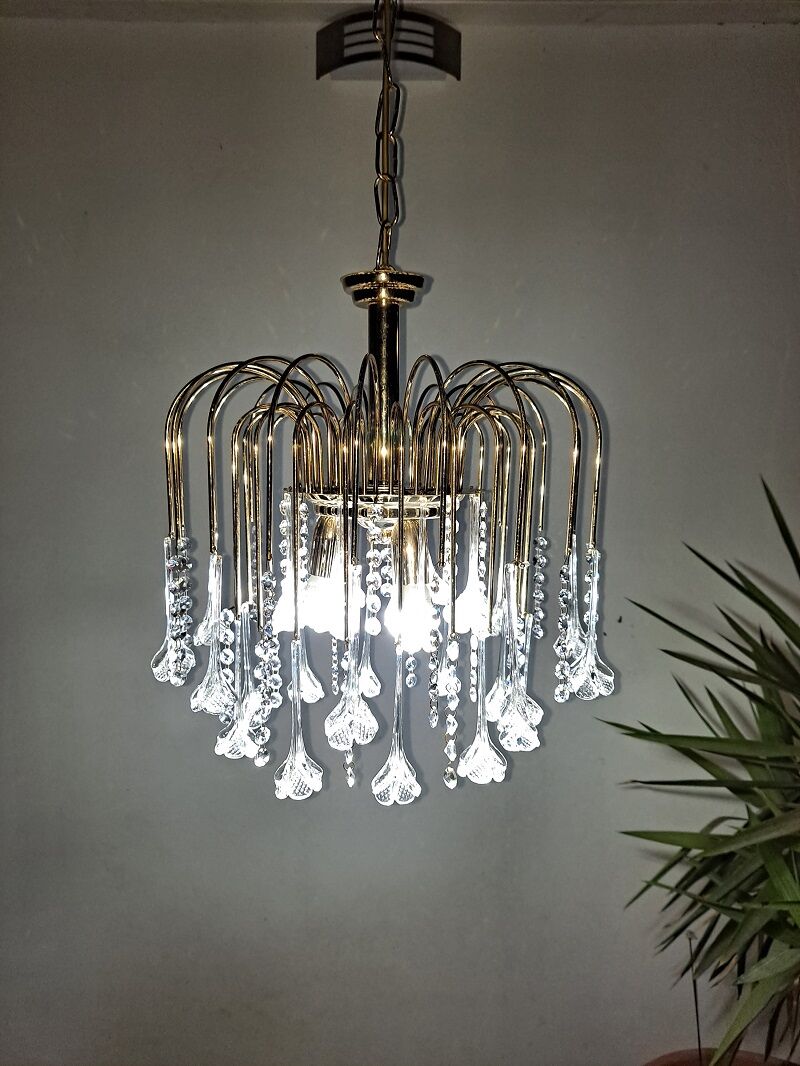Vintage Murano Waterfall Chandelier
