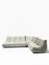 Canapé modulable Togo en velours grege par Ducaroy, Maison Ligne Roset