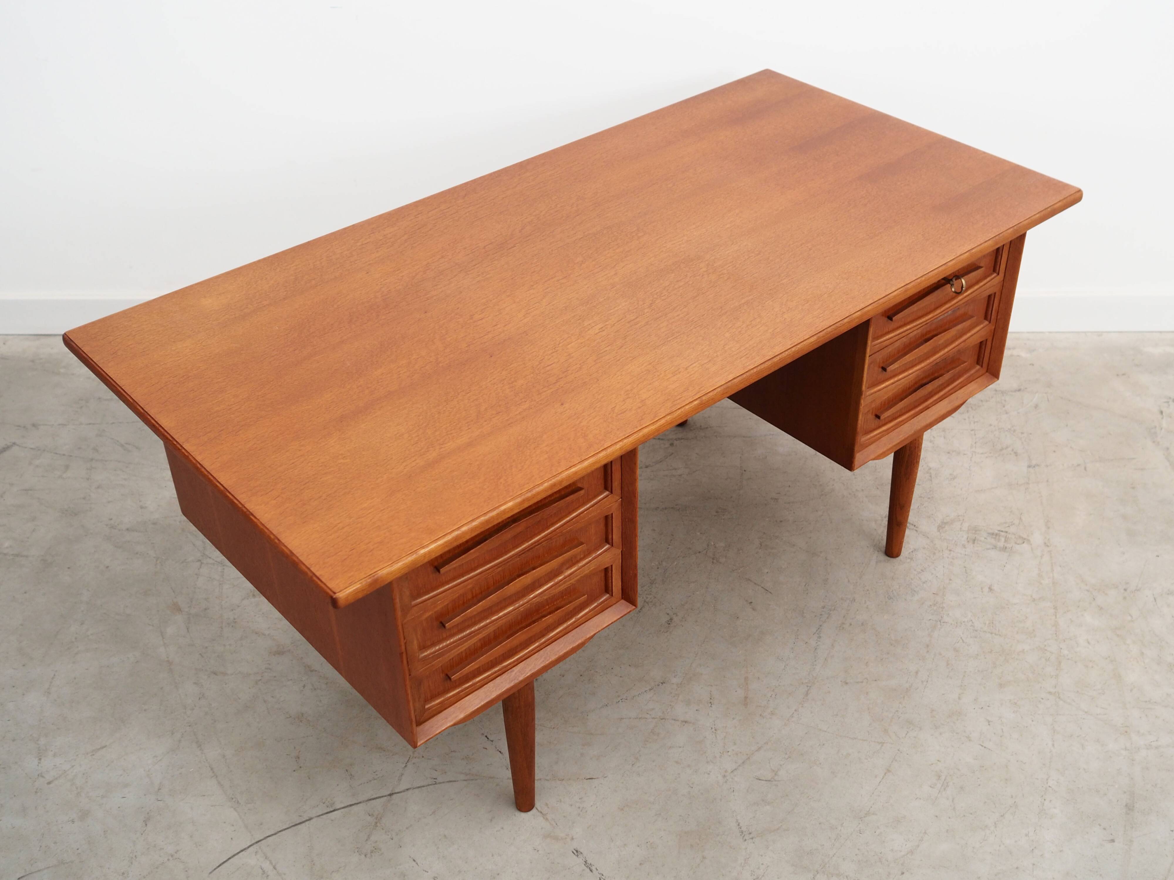 Oak desk, Danish design, 1960s, production: Denmark