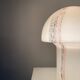 Pair of LIDO mushroom table lamps in brown glass by Peill and Putzler, 1970.