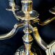 Exceptional pair of table candlesticks in fine silver, St. Médard Paris