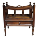 English mahogany magazine rack, late 19th century