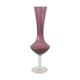 Vase en opaline violine et transparent, vintage