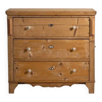 Antique solid wood chest of drawers (c.1920)
