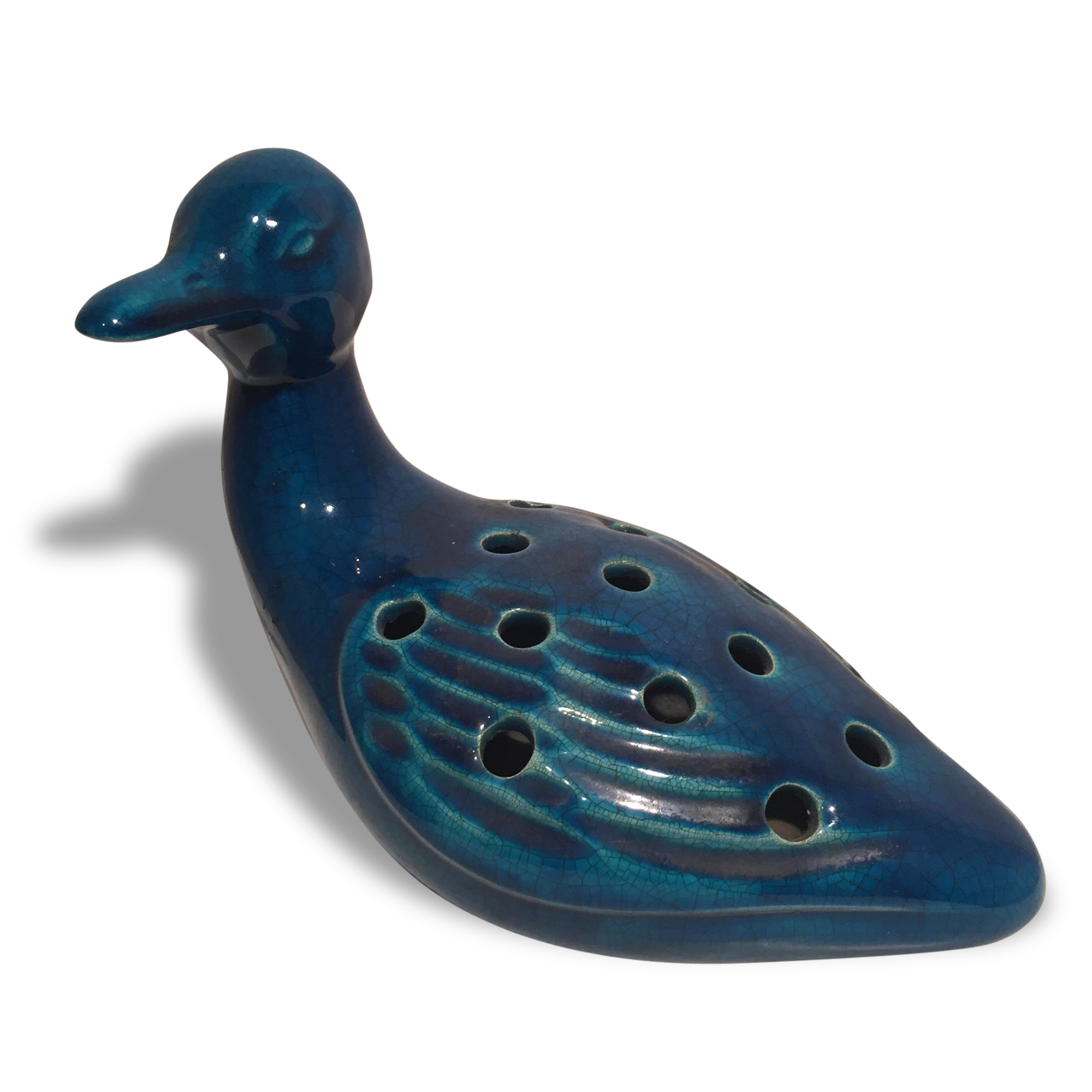 Blue duck ceramic.