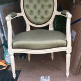 Louis xvi medallion armchair