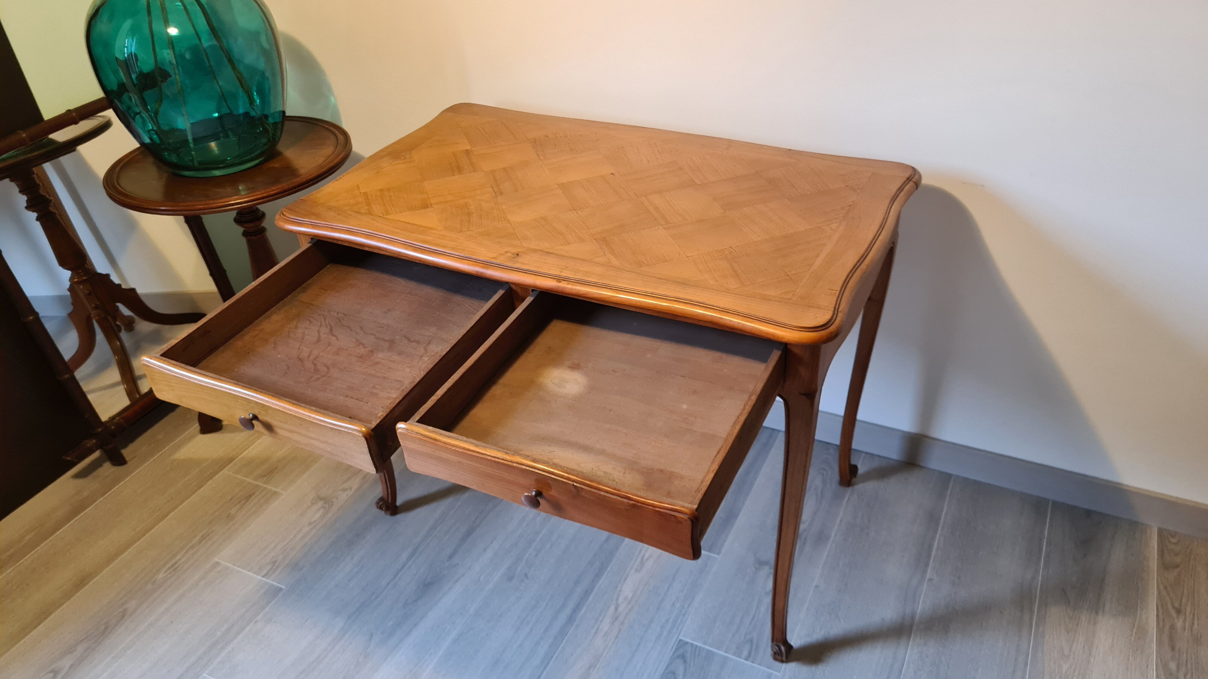 Louis XV style beech desk