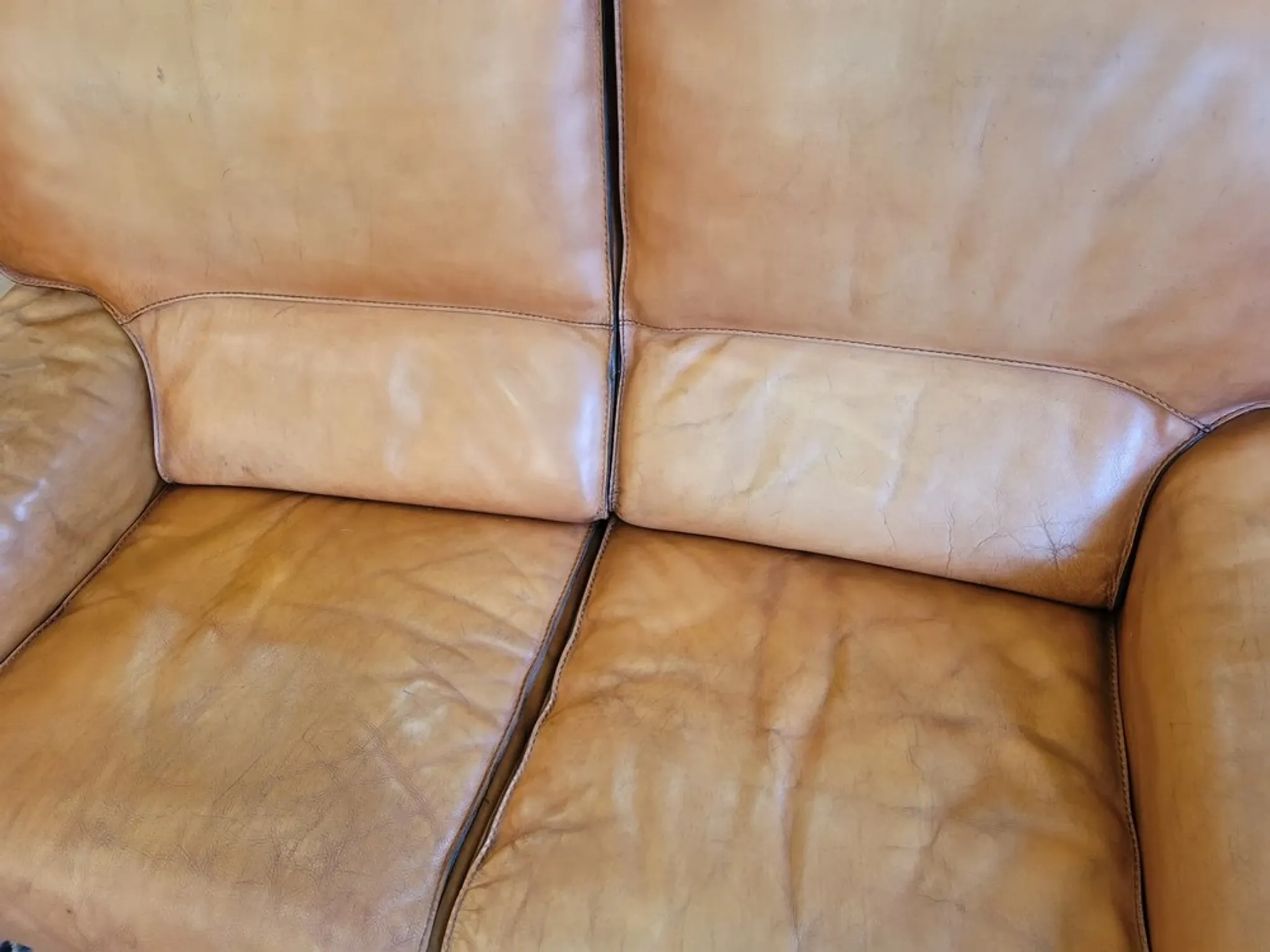 Pair of leather sofas