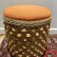 1970 wicker chest pouf