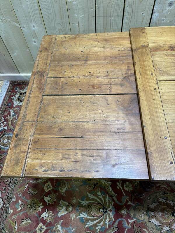 Table à manger avec planche à pain 10 personnes de style Louis philippe