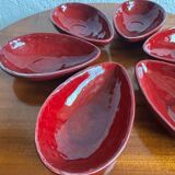 Ramequins en faïence de Charolles, années 70