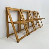 Ensemble de 4 chaises pliantes Aldo Jacober pour Alberto Bazzani, années 1960