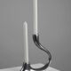 Cast Aluminium Two-Light Candle Holder – Sweden, 1970s