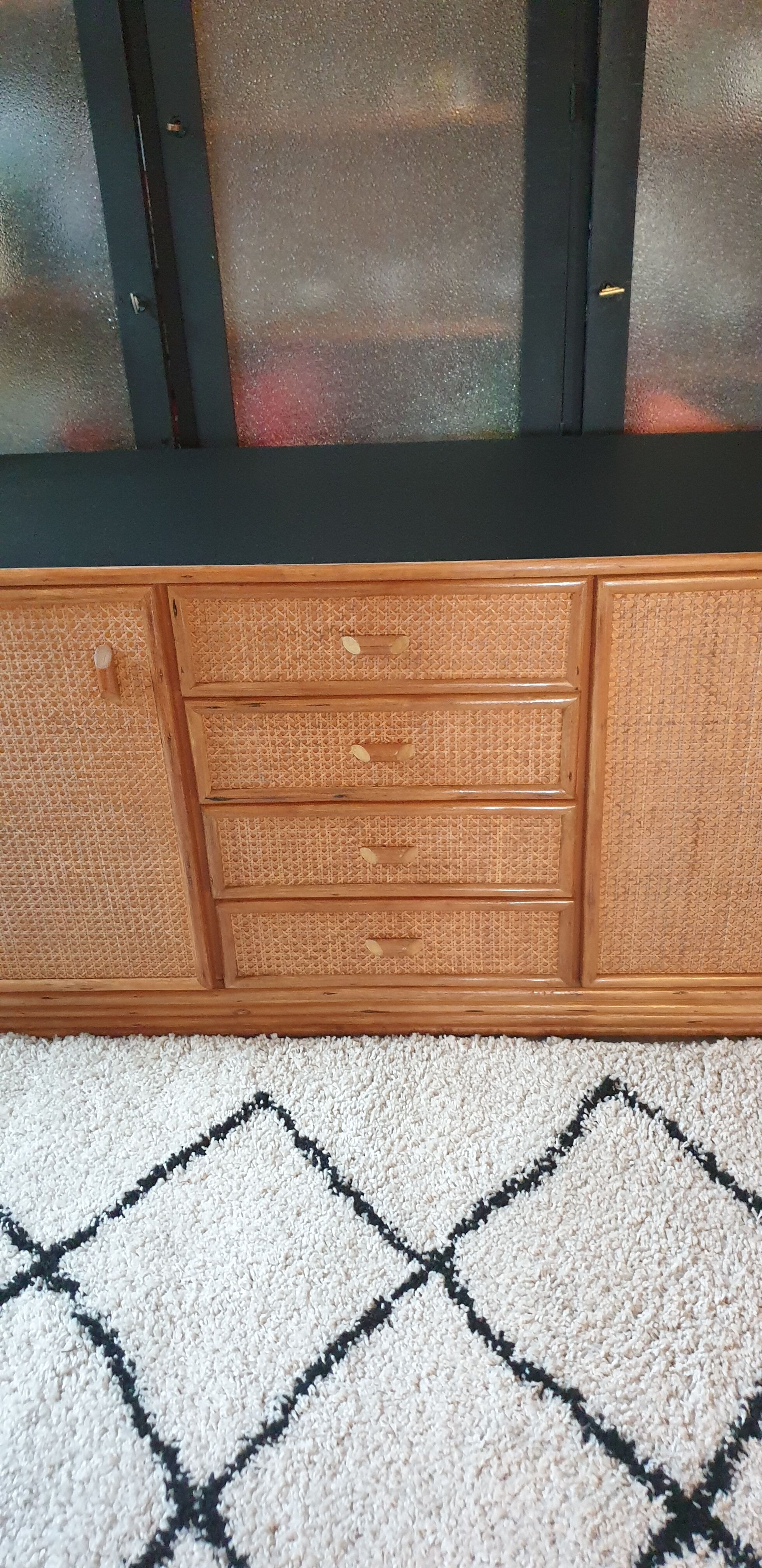 Bamboo and canning sideboard